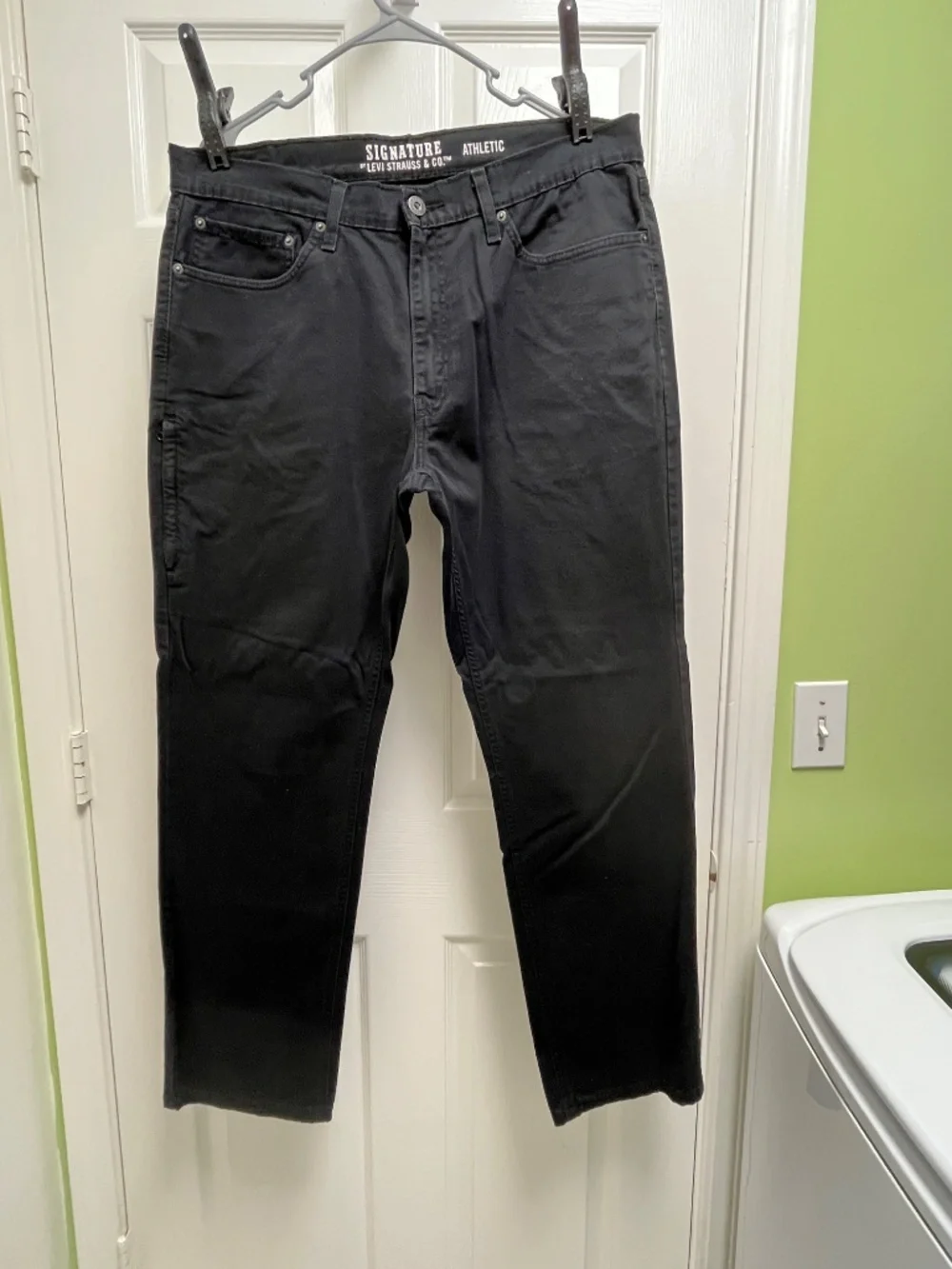 Men's Levi's Signature Black Athletic 36W x 32L - Picture 2 of 15
